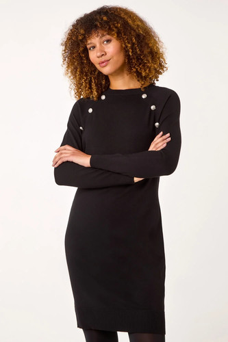 Robe tricotée détails en - robe,