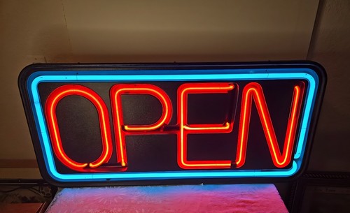 Vintage fallon real neon open - real,