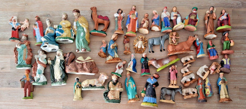 Lot santons animaux crèche - santons,