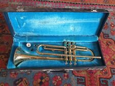 Ancienne trompette en si bémol de marque MASTER vintage dans son étui
