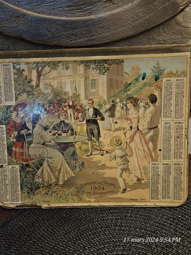 Ancien calendrier almanach - calendrier,