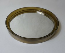 Miroir Gilac en plastique fumé vintage .