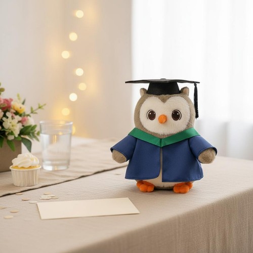 Hibou peluche diplômé - en,