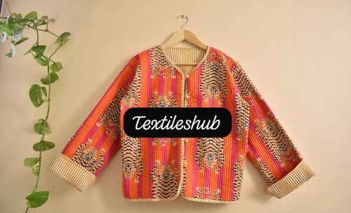 Indien orange tigre coton - orange,