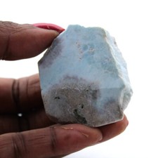 Plaque larimar semi-poli 40gr 40mm République dominicaine