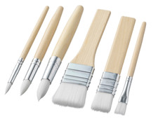 Pinceaux IKEA en bois MALA lot