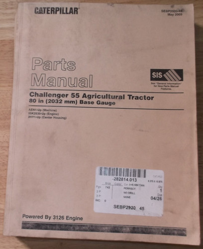 Cat caterpillar challenger - cat, 55