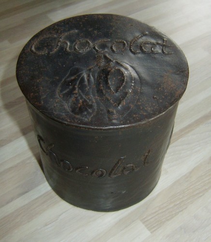 Boite ancienne metal - boite, grave