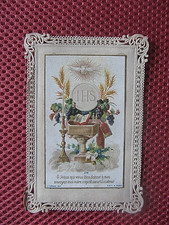 ++"1384"       Ancienne Image Pieuse Canivet Dentelle