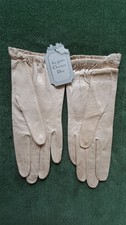 Ancienne Paire De Gants Christian Dior Femme Occasion Taille 6,5 Vintage