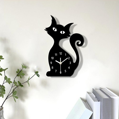 Horloge murale chat