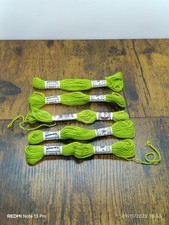 Lot De 5 Retors à broder N° 4 DMC Vert Pomme - 2907