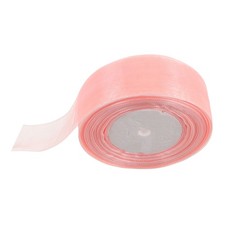 Rouleau de ruban organza rose