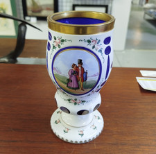 OVERLAY Coupe 1900 CRISTAL Blanc Personnages Costumes Bleu Floral 9MAG 17/08