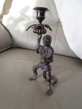 bougeoir en bronze à décor