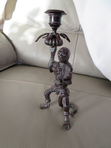 Bougeoir bronze décor - en,