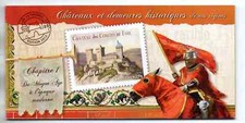 france.carnet bc714 de 2012.chateaux et demeures historiques validite permanente