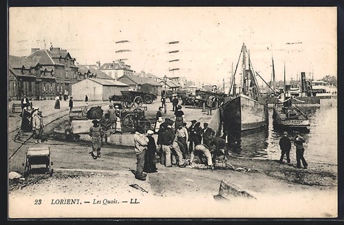 Cpa lorient les quais - lorient,, et