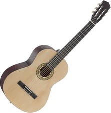 Guitare Acoustique Classique Bois Tilleul 6 Cordes Nylon Droitier Taille 4/4
