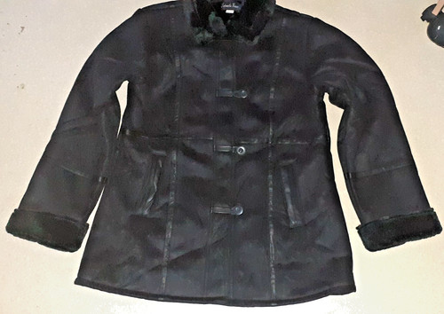 Manteau daim fourrure femme - et,