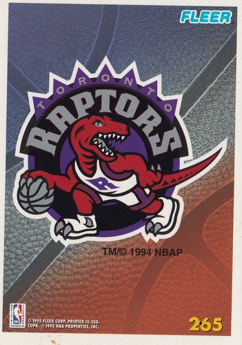 Carte fleer n265 toronto - n265,