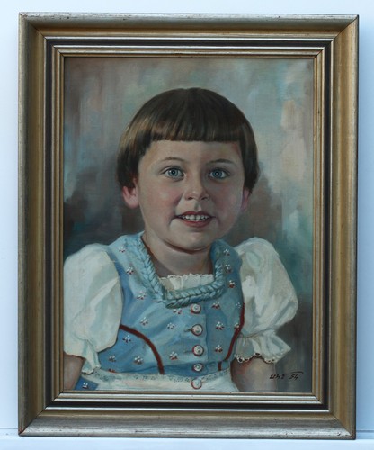 Portrait fille peinture - de,