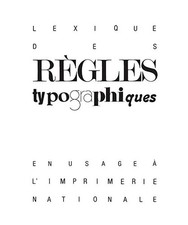 Lexique des règles