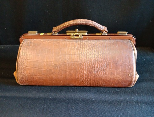 Sacoche cuir ancienne 20cm - sacoche, h