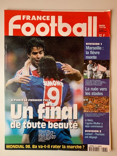 France football avril 1998 - football,