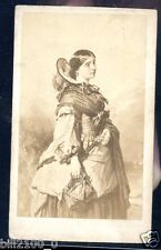 PHOTO CDV Bulla Frères ..  jeune femme Provençale .. COSTUME  ....