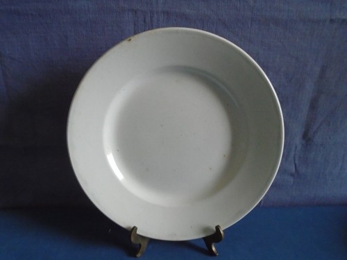 Assiette plate blanche unie - assiette,