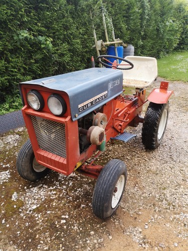 Tracteur tondeuse ancien - tracteur,