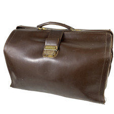 Sac Vintage de Voyage Diligence en Cuir de La Maroquinerie Lemarié-Gaigeard