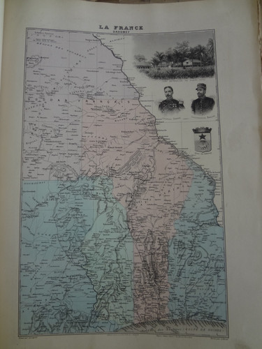 Grande ancienne carte - carte, (1901)