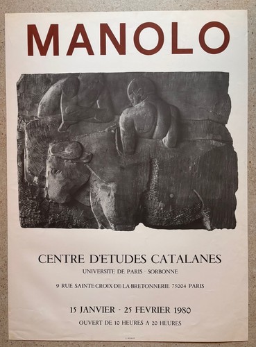 Affiche exposition manolo - exposition,