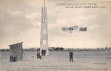 CPA GRANDE GRANDE SEMAINE DE LA CHAMPAGNE UN VIRAGE DE PAULHAN AUTOUR D'UN PYLON