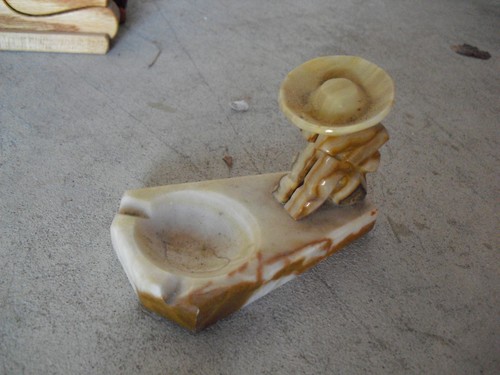 Vintage carved stone - stone, mexican