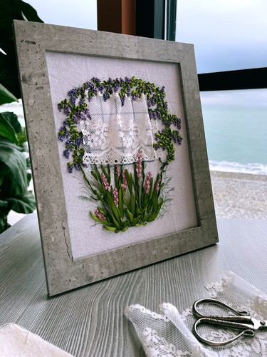 Tableau dans cadre bois - dans,