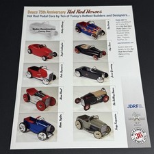 FORD HOT ROD HEROES PEDAL CARS by FOOSE CODDINGTON and others / 2p sheet / US