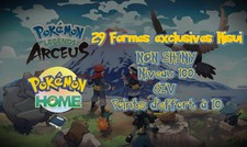 Légendes Pokémon Arceus : 29 Formes exclusives Hisui NON SHINY