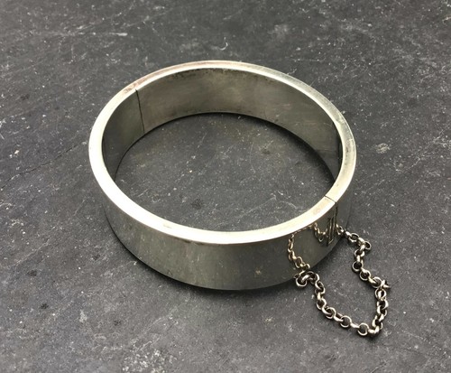 Bracelet jonc rigide - en, argent