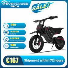 Moto électrique enfant 12 pouces, 150W, vitesse 8 à 16 km/h, autonomie 10 km, mo