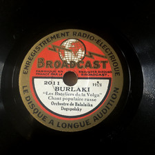 Russia DOGOPOLSKY BALALAIKA ORCH Burlaki/Bakalainikoff 78T BROADCAST 20cm/8" EX+