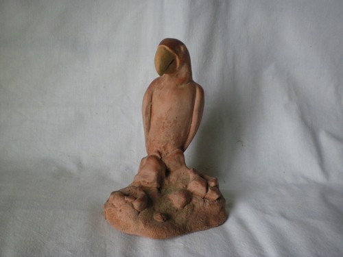 Statuette perroquet signée - statuette, de