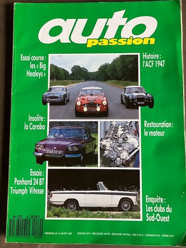 Auto passion 8 1987 - n°10, 8/1987