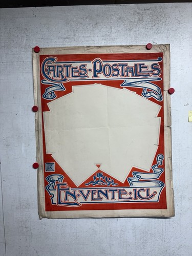 Rare affiche ancienne - , carte
