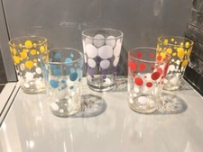 Service de 5 verres vintage à