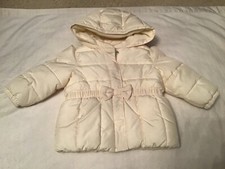 Toddler Girls White Puffer