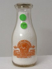 TRPP Milk Bottle Rutland Hills Coop Inc Dairy Farm Watertown NY JEFFERSON COUNTY