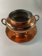 Soupière Récipient Avec Coupelle Inox Fer Cuivré